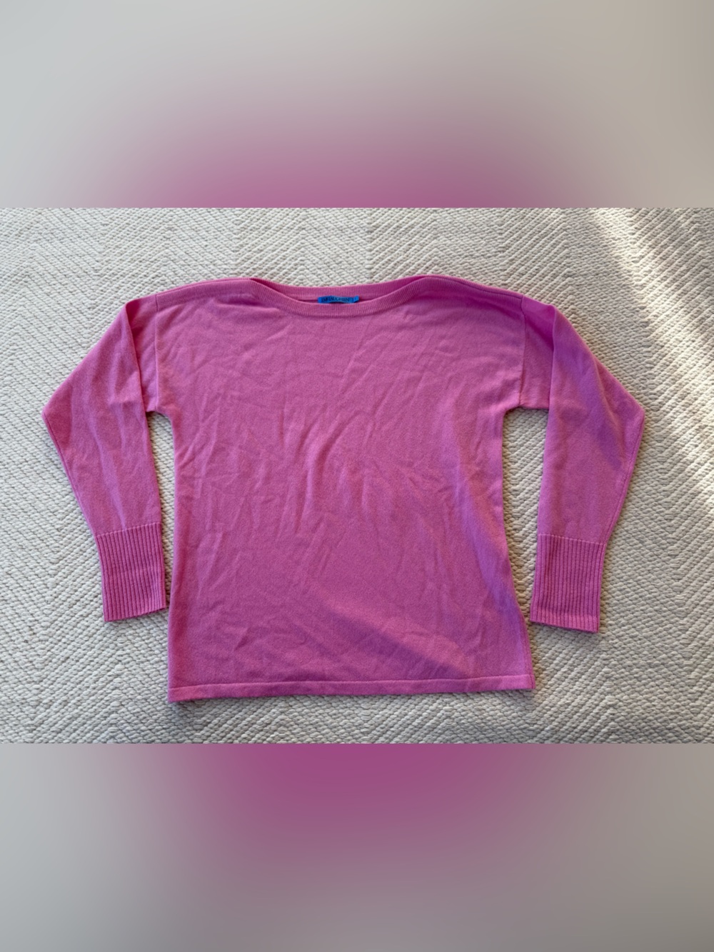 J McLaughlin Pink 100% Cashmere Sweater sz S